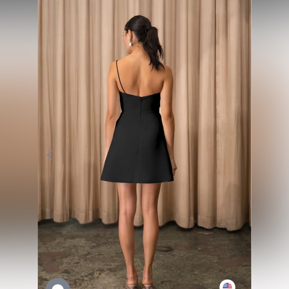 Elegant Black Spaghetti Strap Dress